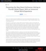 米哈游正式推出元宇宙品牌HoYoverse，将提供沈浸式虚拟世界体验